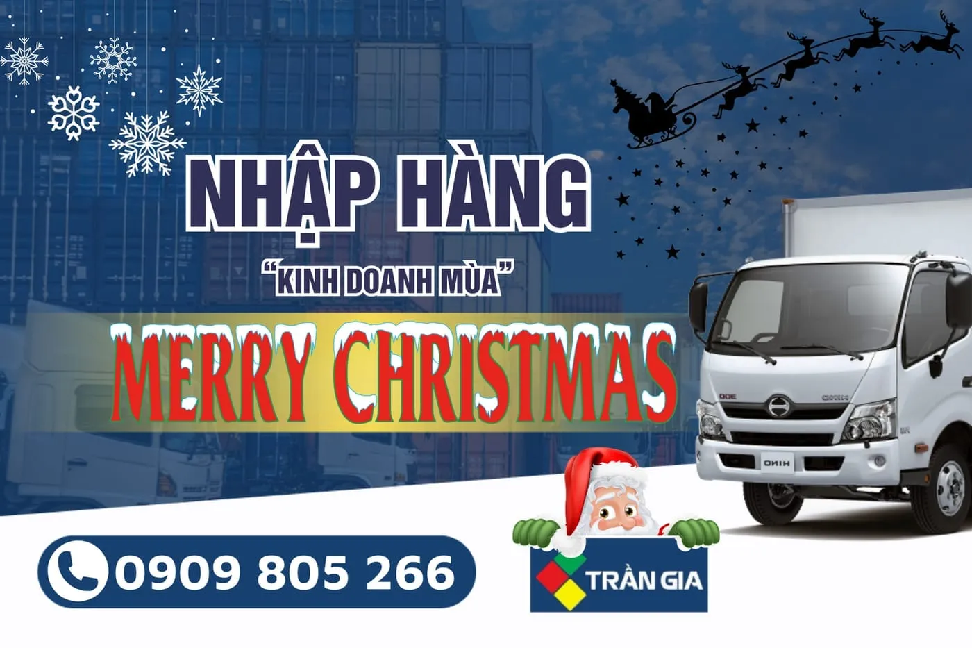 Chuẩn bị cho mùa Giáng sinh bùng nổ với nguồn hàng chất lượng từ Trần Gia Logistics! Khám phá ngay các sản phẩm trang trí, quà tặng và trang phục Noel để kinh doanh bội thu. Đừng bỏ lỡ cơ hội này!